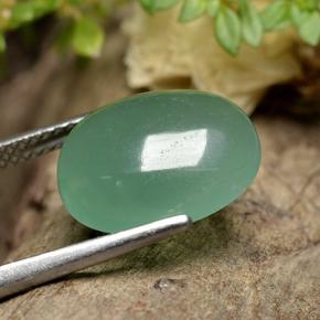 5,74 ctw natürlicher grüner Aventurin, Oval Schliff, Lichtdurchlässig