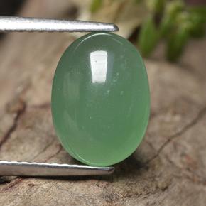 3,46 ctw natürlicher grüner Aventurin, Oval Schliff, Lichtdurchlässig