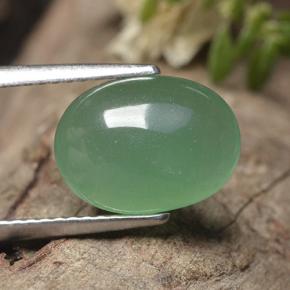 3,46 ctw natürlicher grüner Aventurin, Oval Schliff, Lichtdurchlässig