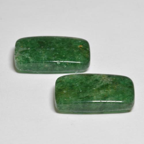10,83 ct natürliche grüner Aventurin-Edelsteine, Baguette, Lichtdurchlässig