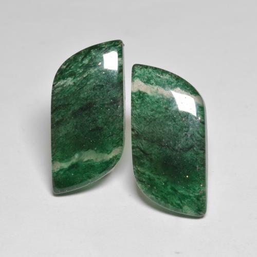 18,68 ct natürliche grüner Aventurin-Edelsteine, Fantasieschliff, Lichtdurchlässig