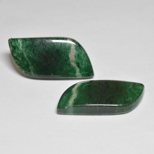 18,68 ct natürliche grüner Aventurin-Edelsteine, Fantasieschliff, Lichtdurchlässig