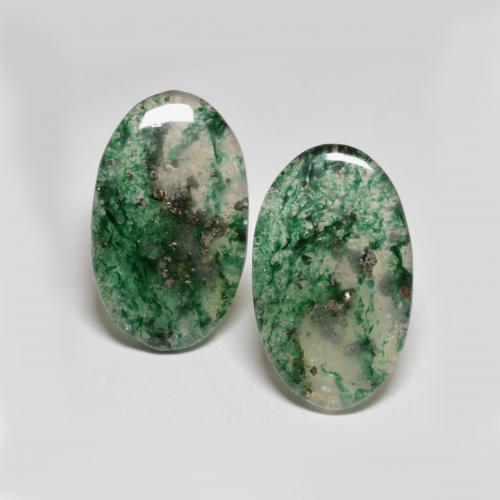 16,57 ct natürliche grüner Aventurin-Edelsteine, Oval Schliff, Lichtdurchlässig
