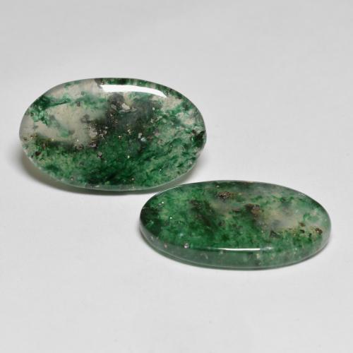 16,57 ct natürliche grüner Aventurin-Edelsteine, Oval Schliff, Lichtdurchlässig