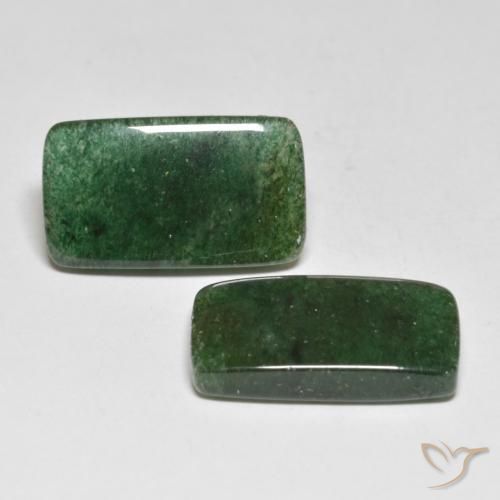 14.17 ct natürliche Intensives Grün Aventurin-Edelsteine, Baguette, Lichtdurchlässig