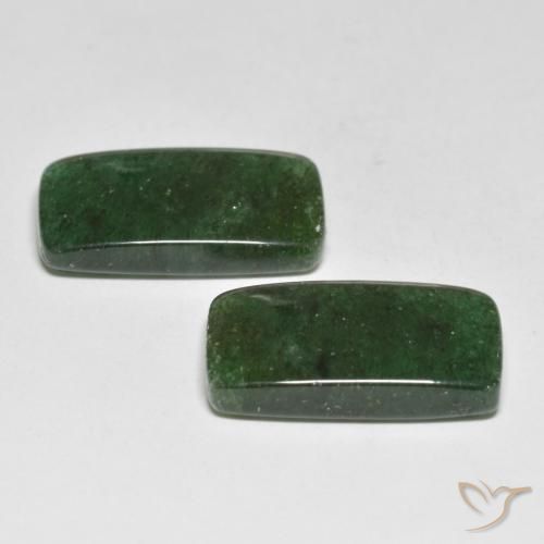 14.17 ct natürliche Intensives Grün Aventurin-Edelsteine, Baguette, Lichtdurchlässig
