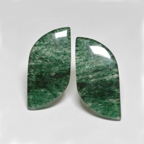23,52 ct natürliche grüner Aventurin-Edelsteine, Fantasieschliff, Lichtdurchlässig