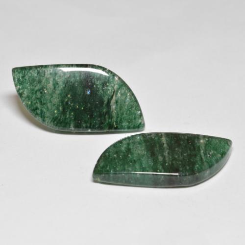 23,52 ct natürliche grüner Aventurin-Edelsteine, Fantasieschliff, Lichtdurchlässig
