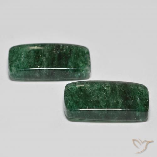 14.76 ct natürliche Kühles Grün Aventurin-Edelsteine, Baguette, Lichtdurchlässig