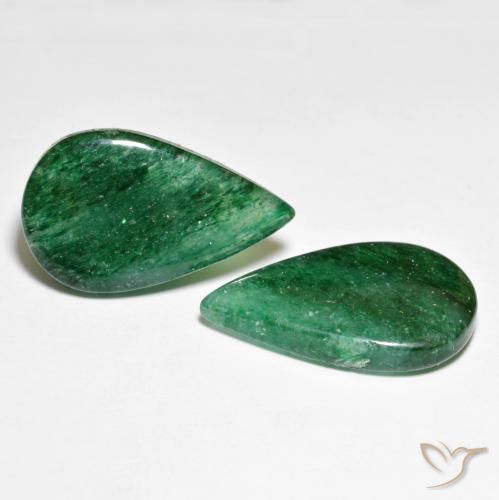 16.58 ct natürliche hellgrün Aventurin-Edelsteine, Birnenform, Lichtdurchlässig