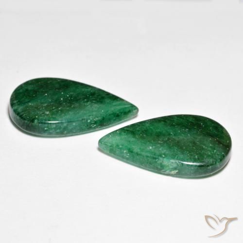 16.58 ct natürliche hellgrün Aventurin-Edelsteine, Birnenform, Lichtdurchlässig