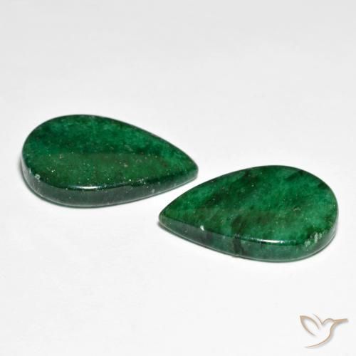 14.94 ct natürliche hellgrün Aventurin-Edelsteine, Birnenform, Lichtdurchlässig