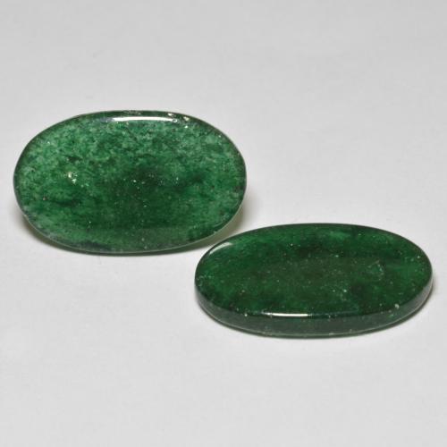 16,12 ct natürliche grüner Aventurin-Edelsteine, Oval Schliff, Lichtdurchlässig