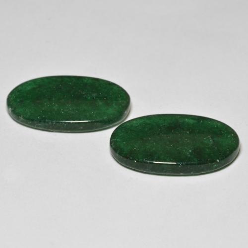 16,12 ct natürliche grüner Aventurin-Edelsteine, Oval Schliff, Lichtdurchlässig