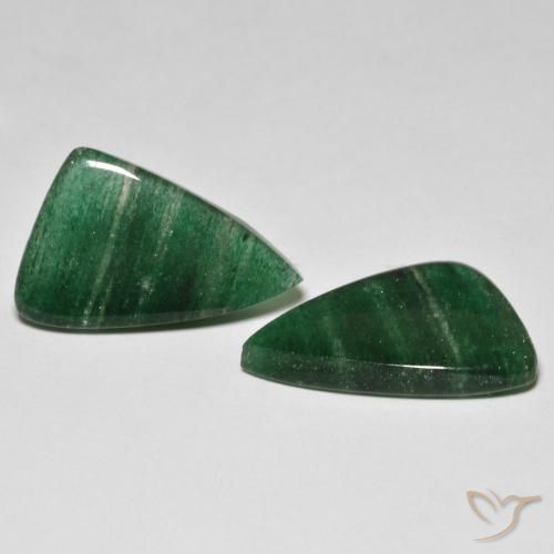 13.52 ct natürliche dunkelgrün Aventurin-Edelsteine, Fantasie, Lichtdurchlässig