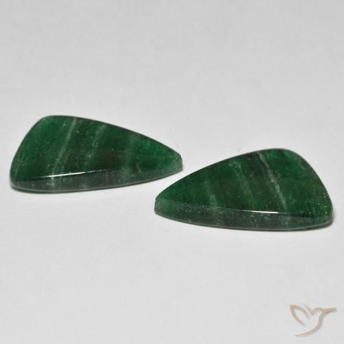 13.52 ct natürliche dunkelgrün Aventurin-Edelsteine, Fantasie, Lichtdurchlässig