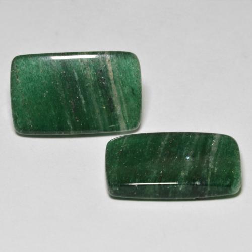 16,97 ct natürliche grüner Aventurin-Edelsteine, Baguette, Lichtdurchlässig
