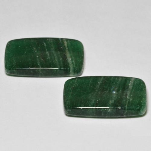 16,97 ct natürliche grüner Aventurin-Edelsteine, Baguette, Lichtdurchlässig