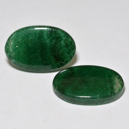 17,47 ct natürliche grüner Aventurin-Edelsteine, Oval Schliff, Lichtdurchlässig