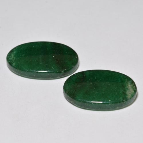 17,47 ct natürliche grüner Aventurin-Edelsteine, Oval Schliff, Lichtdurchlässig