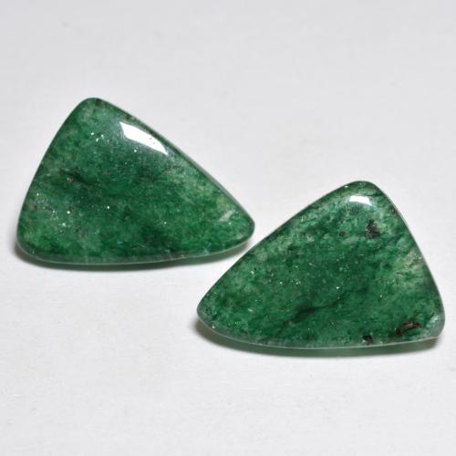 9,23 ct natürliche grüner Aventurin-Edelsteine, Fantasieschliff, Lichtdurchlässig