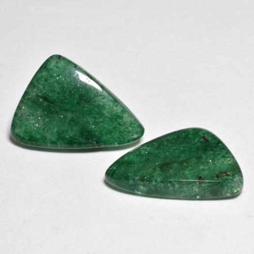 9,23 ct natürliche grüner Aventurin-Edelsteine, Fantasieschliff, Lichtdurchlässig