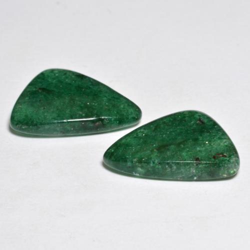 9,23 ct natürliche grüner Aventurin-Edelsteine, Fantasieschliff, Lichtdurchlässig