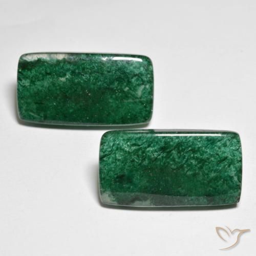 21,63 ct natürliche grüner Aventurin-Edelsteine, Baguette, Lichtdurchlässig