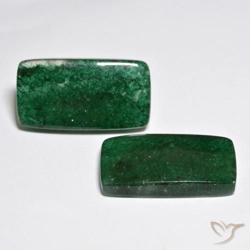 21,63 ct natürliche grüner Aventurin-Edelsteine, Baguette, Lichtdurchlässig
