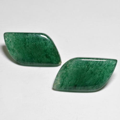 15,80 ct natürliche grüner Aventurin-Edelsteine, Fantasieschliff, Lichtdurchlässig