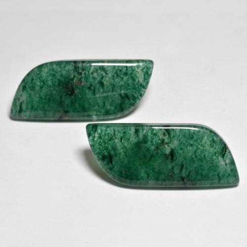 21,64 ct natürliche grüner Aventurin-Edelsteine, Fantasieschliff, Lichtdurchlässig