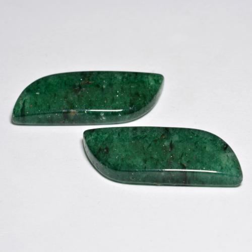 21,64 ct natürliche grüner Aventurin-Edelsteine, Fantasieschliff, Lichtdurchlässig