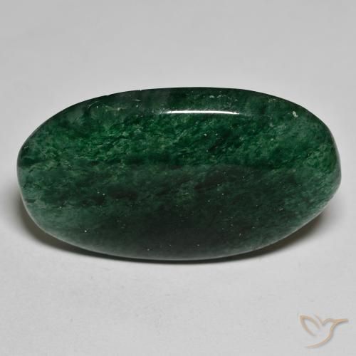 34.59ct Natürlicher Grün Aventurin, Oval, Lichtdurchlässig, Photo A
