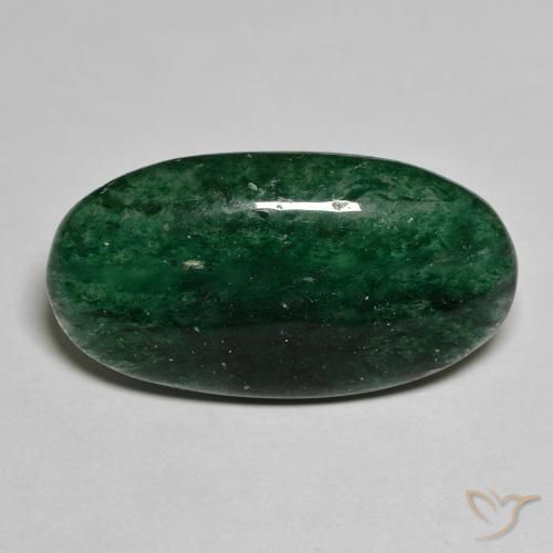 13.61ct Natürlicher Cooles Waldgrün Aventurin, Oval, Lichtdurchlässig