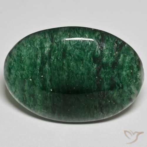 27.84ct Natürlicher Grün Aventurin, Oval, Lichtdurchlässig