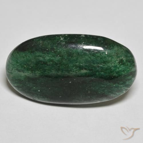 15.85ct Natürlicher Waldgrün Aventurin, Oval, Lichtdurchlässig