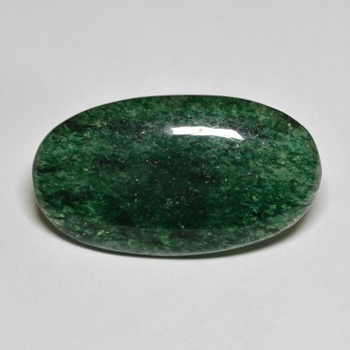 14.55ct Natürlicher Cooles Waldgrün Aventurin, Oval, Lichtdurchlässig