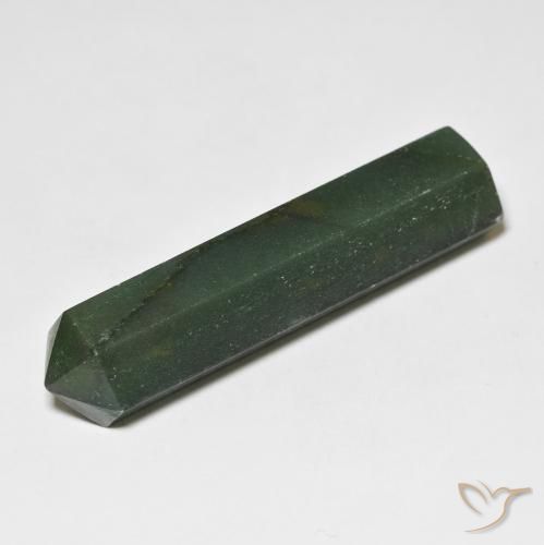 34.97ct Natürlicher dunkelgrün Aventurin, Fantasie, Lichtundurchlässig, Photo A