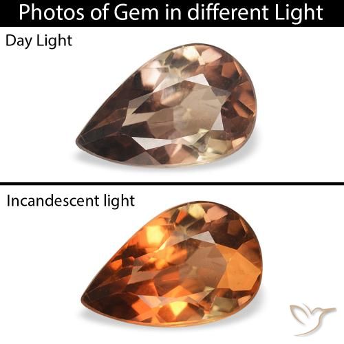 0.86ct Natürlicher dunkelbraun Axinit, Birnenform, SI
