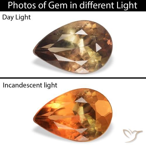 1.05ct Natürlicher dunkelbraun Axinit, Birnenform, SI