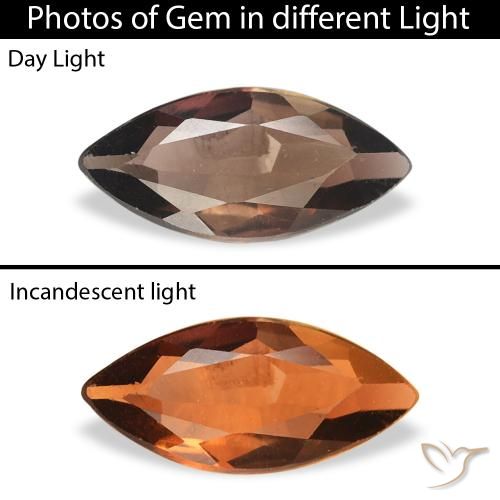 0.40ct Natürlicher Mittel braun Axinit, Marquise, SI