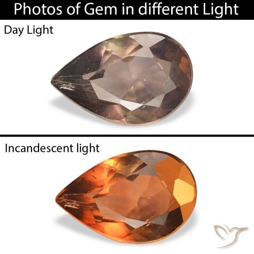1.04ct Natürlicher Mittelhellbraun Axinit, Birnenform, SI