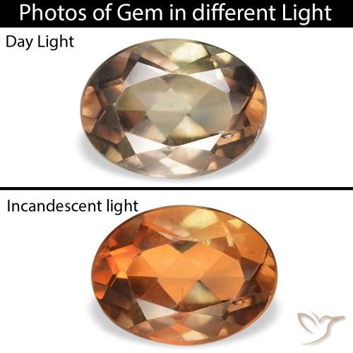 1.23ct Natürlicher dunkelbraun Axinit, Oval, SI