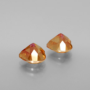  ct natürliche Vielfarbig-Regenbogen Salpetertopas-Edelsteine, Herzform, VVS-VS