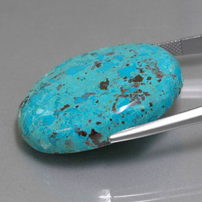 9,17 ctw natürlicher Vielfarbig-blau Informationen zu Azurit, Oval Schliff, Lichtundurchlässig