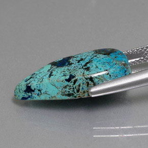 9,17 ctw natürlicher Vielfarbig-blau Informationen zu Azurit, Birnenform, Lichtundurchlässig