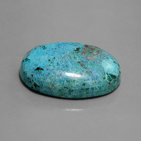 48,69 ctw natürlicher blauer Azurit, Oval Schliff, Lichtundurchlässig