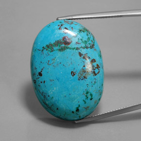 9,17 ctw natürlicher Vielfarbig-blau Informationen zu Azurit, Oval Schliff, Lichtundurchlässig