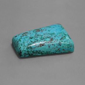 37,80 ctw natürlicher blauer Azurit, Baguette, Lichtundurchlässig