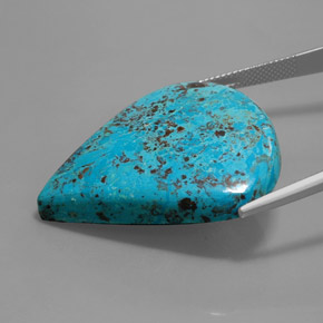 9,17 ctw natürlicher Vielfarbig-blau Informationen zu Azurit, Birnenform, Lichtundurchlässig